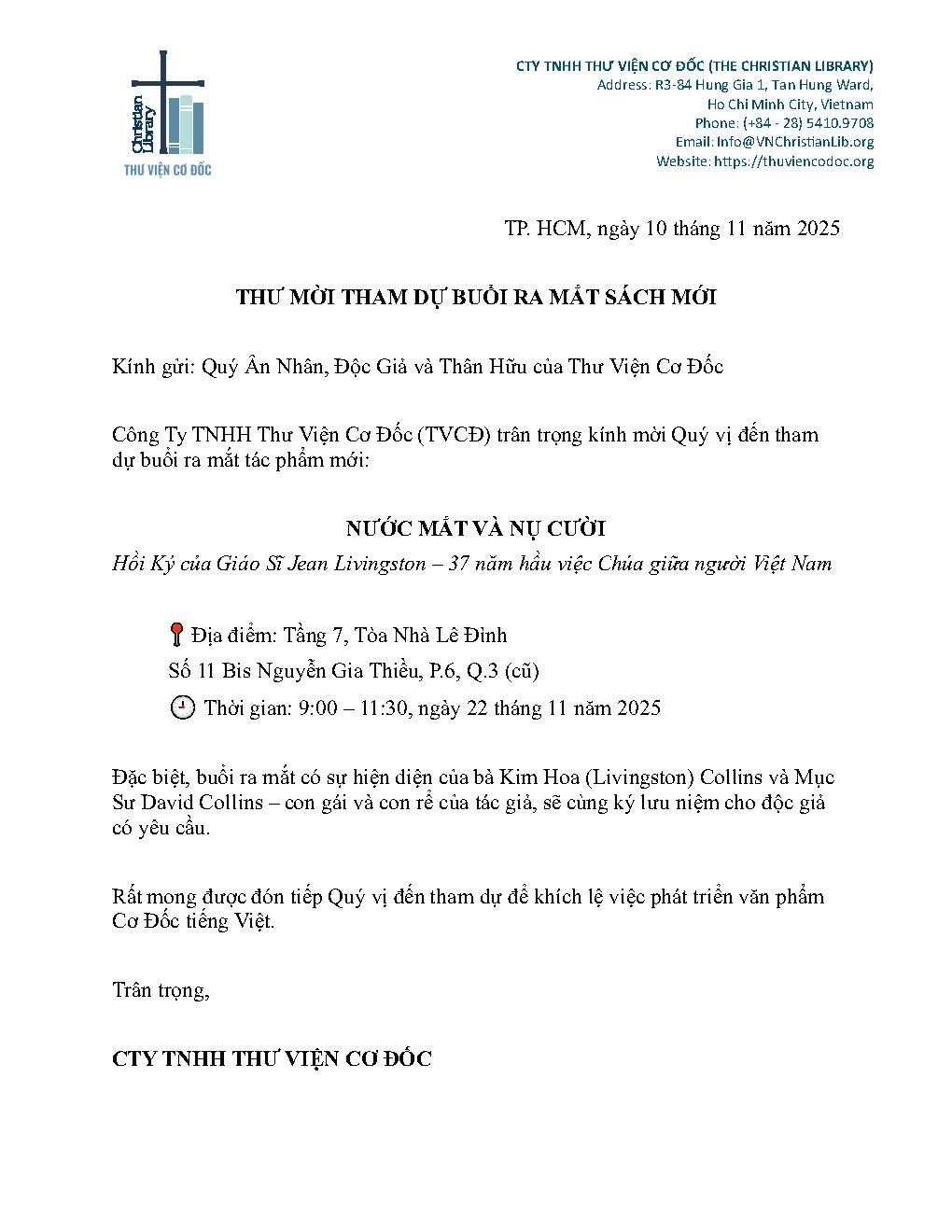 LỄ RA MẮT SÁCH - NƯỚC MẮT VÀ NỤ CƯỜI